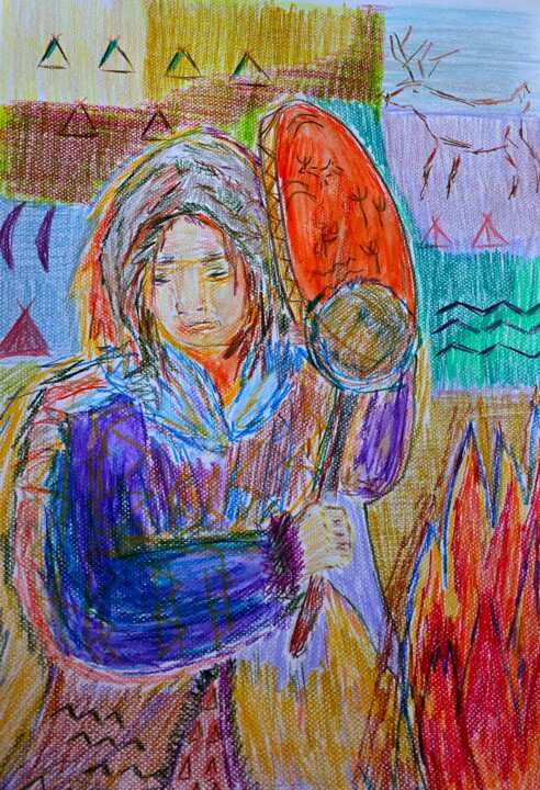 Shaman 图画, 16.5x11.7 in