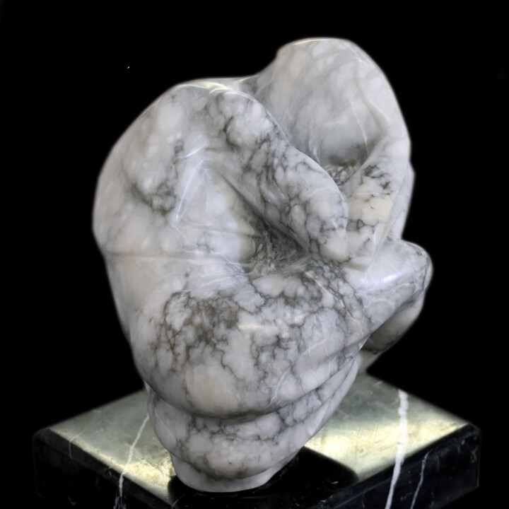 Skulptur mit dem Titel "Creep... ma Chrysal…" von Isabelle Ardevol (Iza), Original-Kunstwerk, Stein