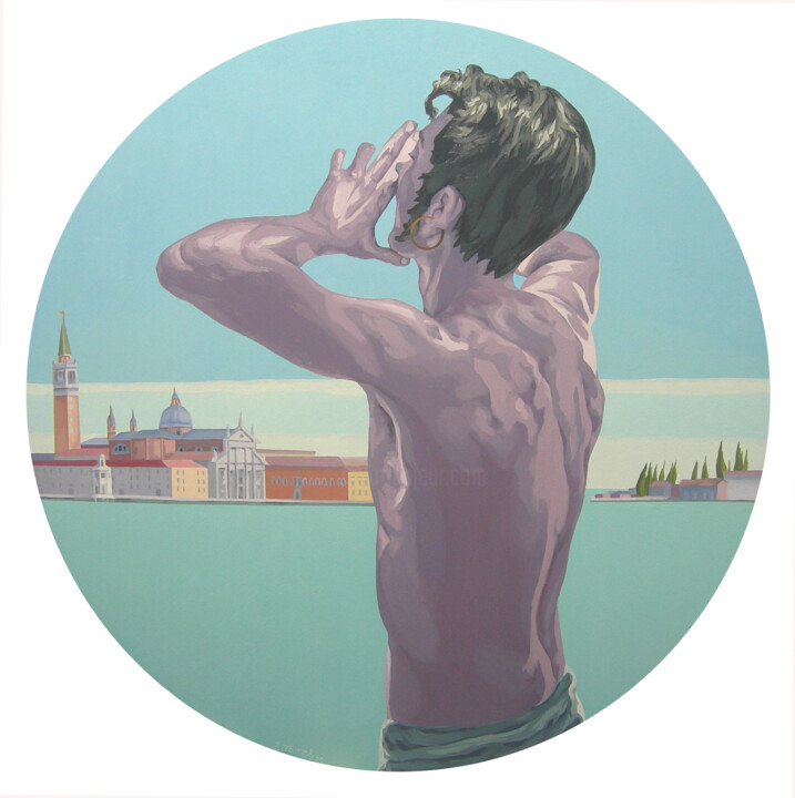 FAVOLA DI VENEZIA 绘画, 31.5x31.5 in