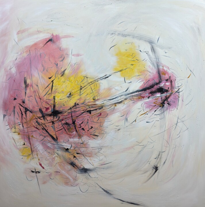 Silent Bloom 绘画, 50x50 in