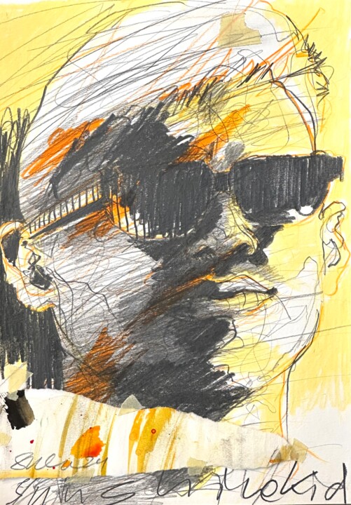 Σχέδιο με τίτλο "PORTRAIT 8" από Stephan Geisler, Αυθεντικά έργα τέχνης, Μολύβι