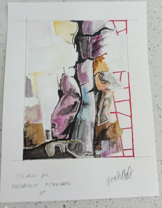 Steps of the making of the work