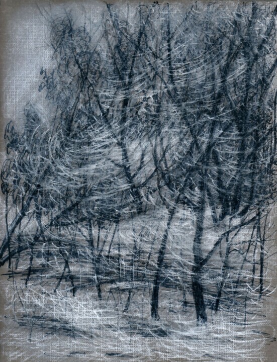 The Blizzard / Метель 图画, 10.2x7.9 in