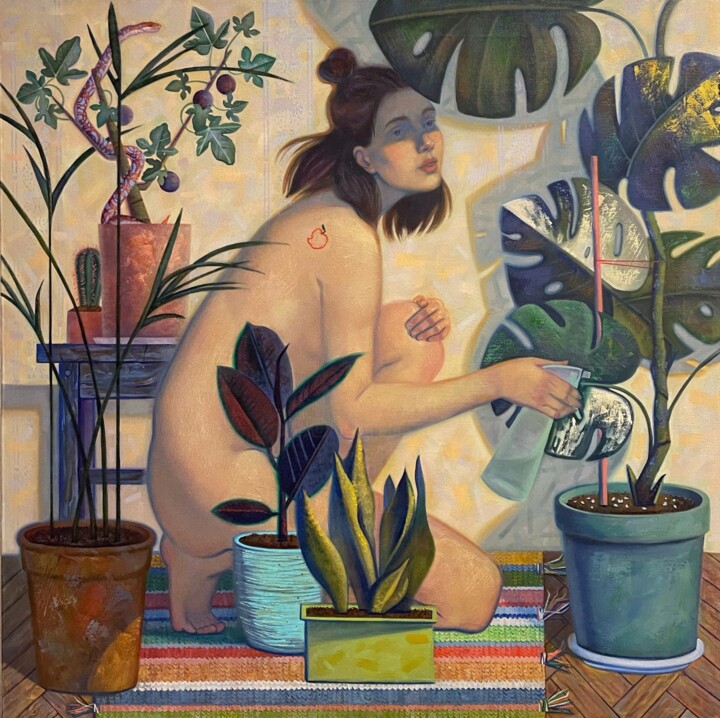 Garden of Eden Pittura, 39,4x39,4 in
