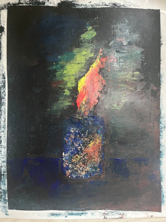 Flamme 绘画, 12.6x9.5 in