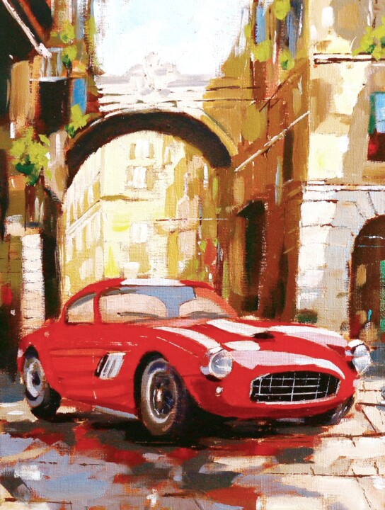 AUTOMOTIVE SERIES, NUMBER 14 Pittura, 13,8x9,8 in