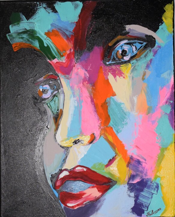 Your face 绘画, 27.6x19.7 in