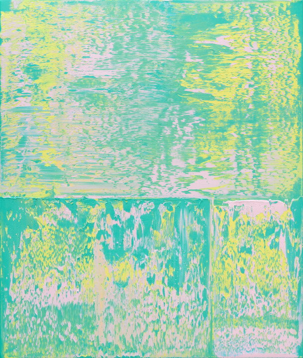 Painting titled "Composition №19" by Nataliia Sydorova, Original Artwork, Oil Mounted on Wood Stretcher frame