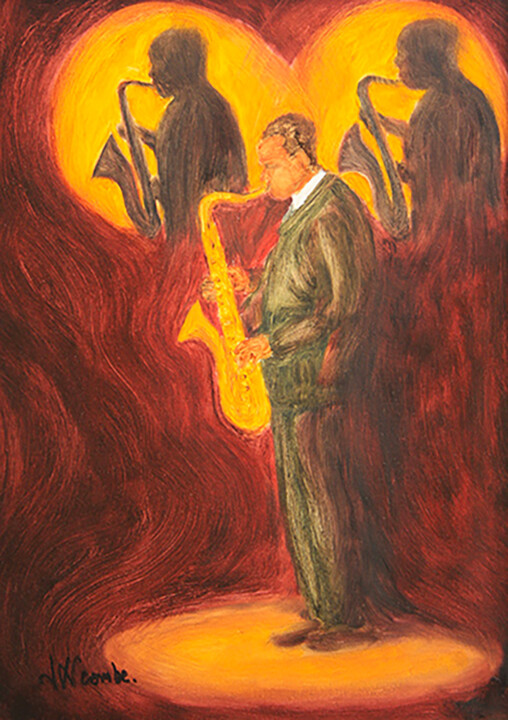 Ombres et Saxo Tablo, 18,1x13 in