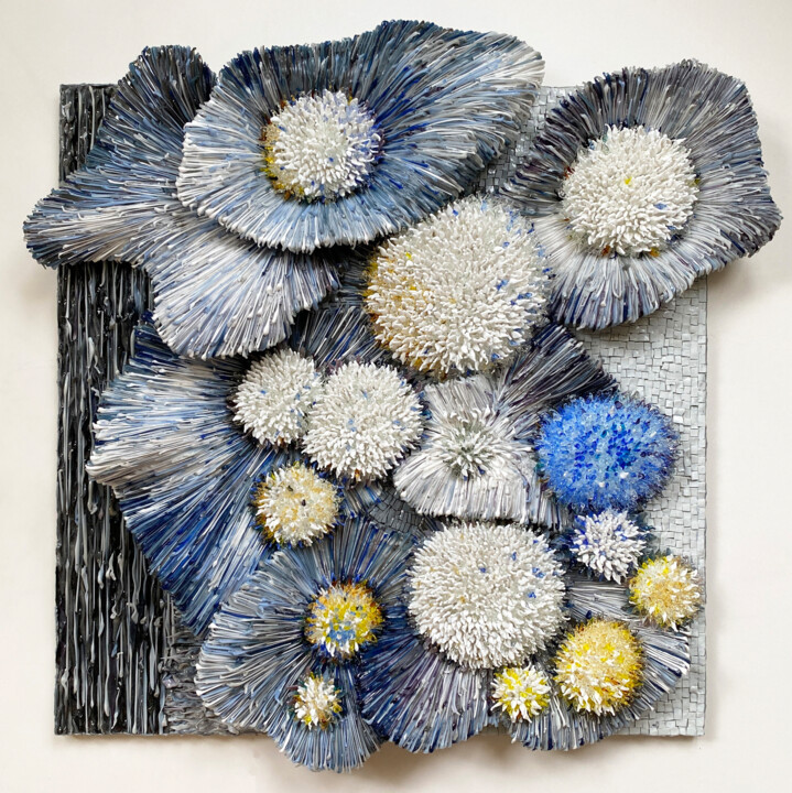 Dandelion Blanket. Part 2 雕塑, 24.8x24.8 in