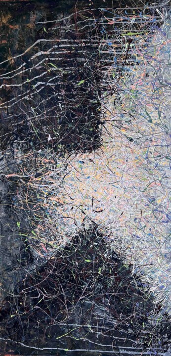 Notes to My Past 绘画, 68.9x34.7 in