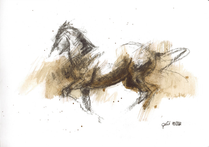 Nu Equin 279 绘画, 8.3x11.6 in