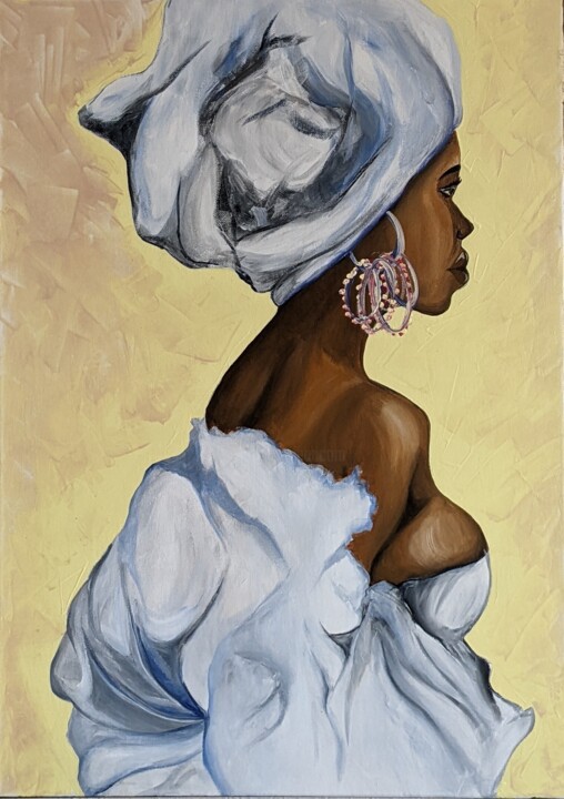Moroccan woman 绘画, 27.6x19.7 in
