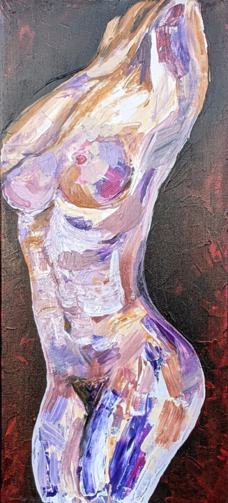 Body Poetry abstrakt 绘画, 27.6x11.8 in
