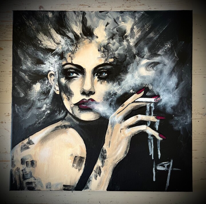 Mystère 绘画, 15.8x15.8 in