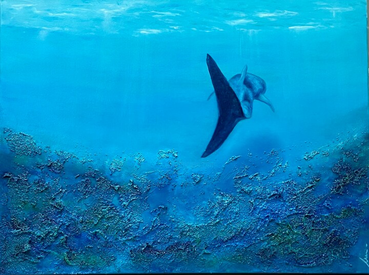 Painting titled "40 Millas" by Isabell Deltell, Original Artwork, Oil