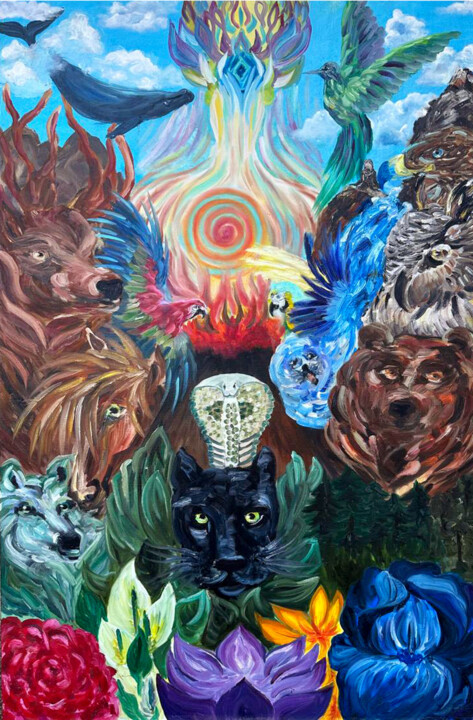 "Mother Earth" Картина, 59,1x39,4 in