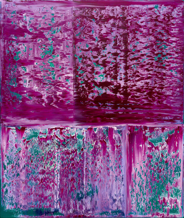Painting titled "Composition №20" by Nataliia Sydorova, Original Artwork, Oil Mounted on Wood Stretcher frame