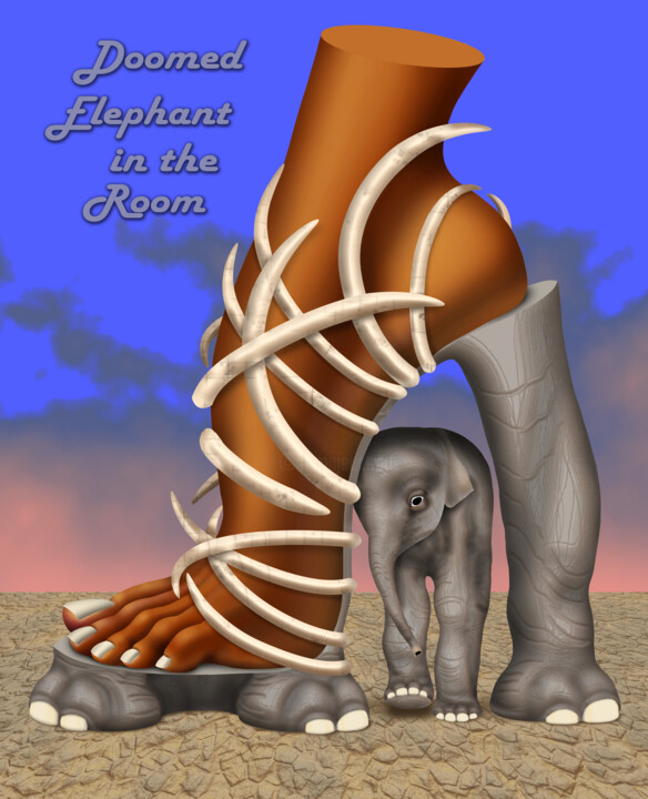 Doomed Elephant in the Room 数字艺术