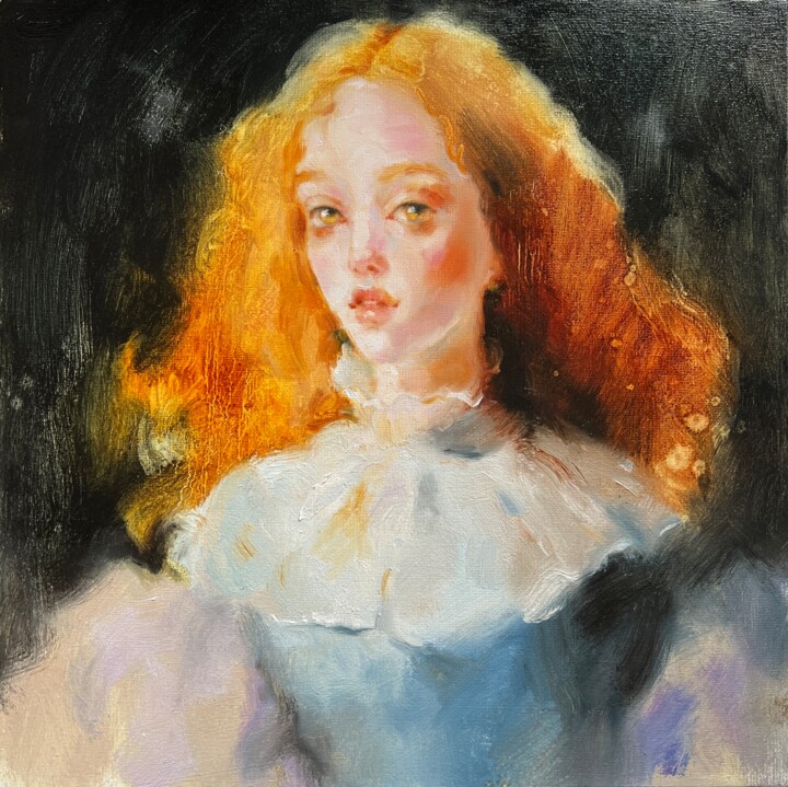The Radiance of a fleeting Moment" 绘画, 16x16 in