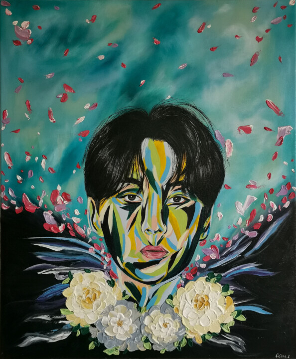 Floraison 绘画, 25.6x21.3 in
