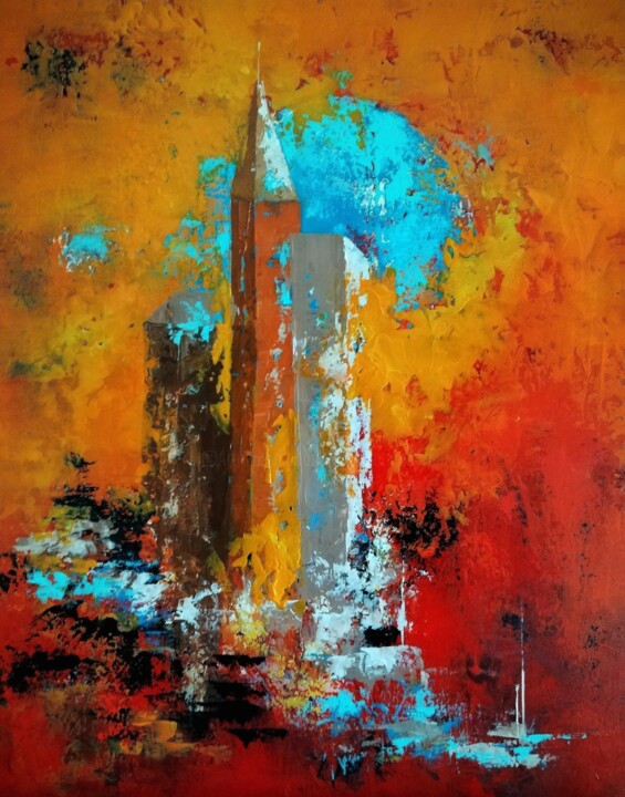 Au delà d un regard Pittura, 31,9x25,6 in