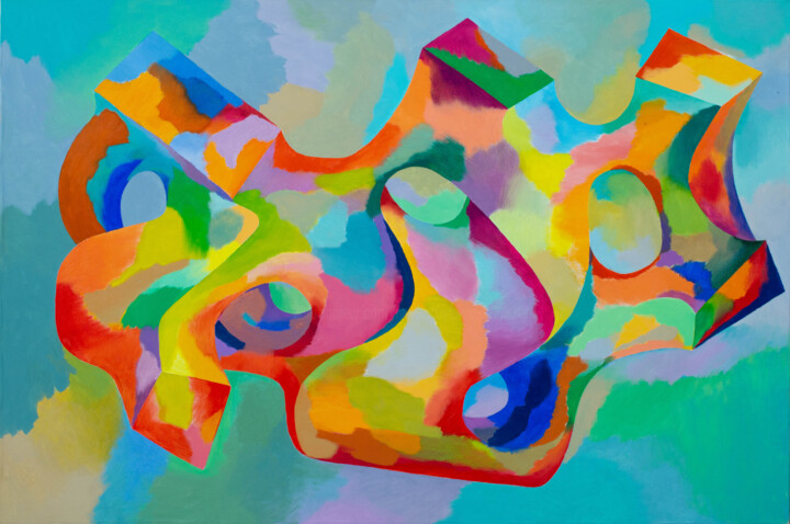 Painting titled "Rehearsal in rhythm…" by Ivan Stoyanov, Original Artwork, Oil