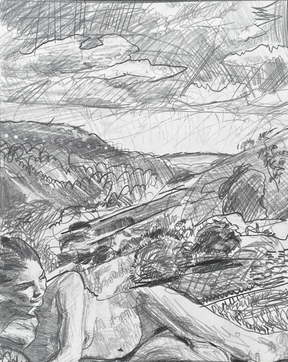 The Deep Canyon Dessin, 14x11 in