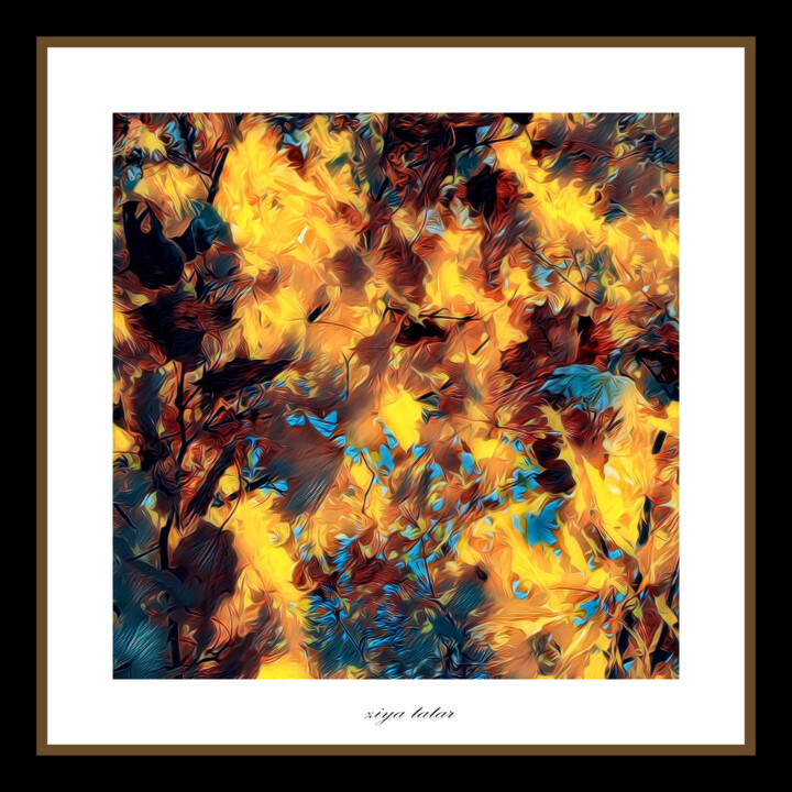 数字艺术 标题为“Autumn Fires 2” 由Ziya Tatar, 原创艺术品, 数字油画