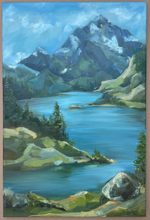 Mountain lake Pittura, 36x24 in