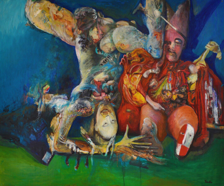 Clara Vénus y Sebastian 绘画, 47.2x59.1 in