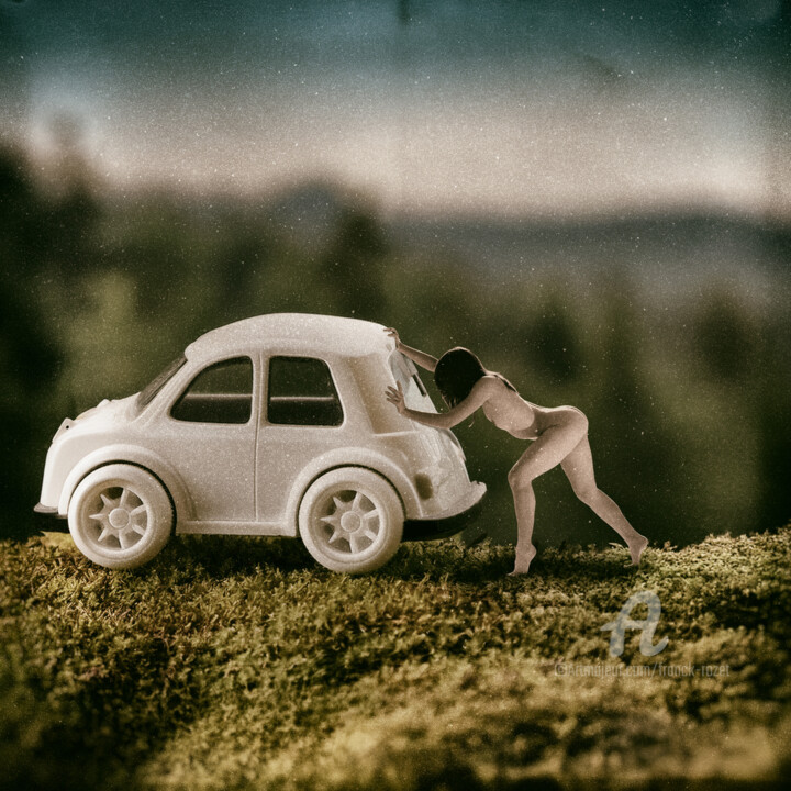 Fotografía titulada "Les petites Souvera…" por Franck Rozet, Obra de arte original, Fotografía manipulada Montado en Bastido…