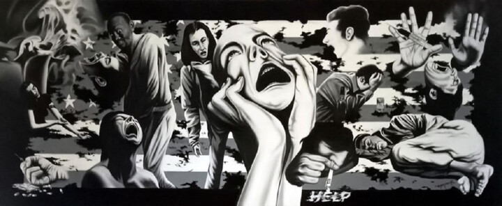 绘画,  19.7x47.2 in 