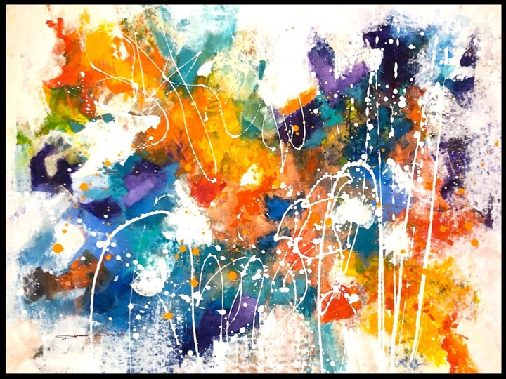 Œuvre présentée encadrée