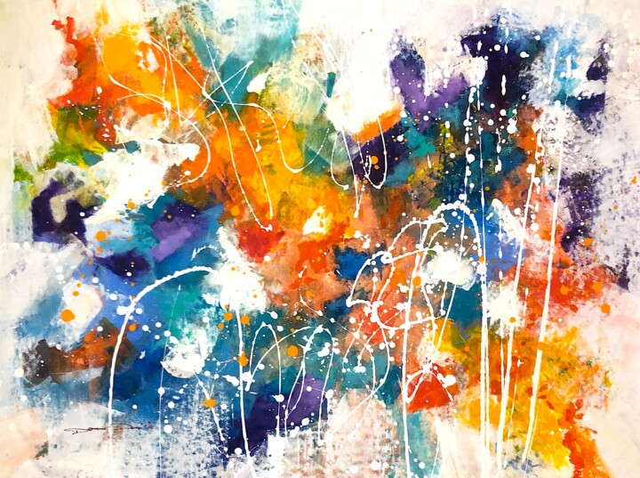 Peinture intitulée "Some candys" par Dam Domido, Œuvre d'art originale, Acrylique
