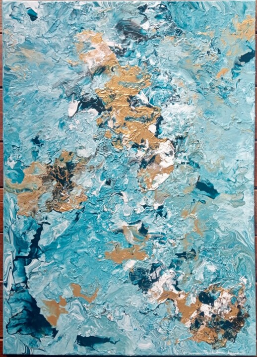 Évasion bleutée 绘画, 27.6x19.7 in