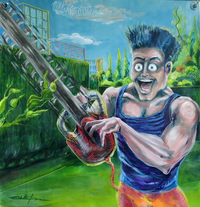 La culture c'est physique Schilderij, 31,9x31,1 in