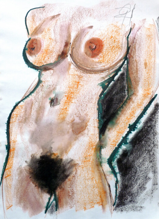Ohne Socken. 图画, 16.1x11.6 in