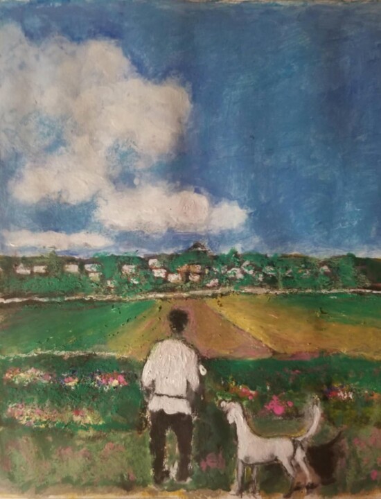 Friends 绘画, 7.9x11.8 in