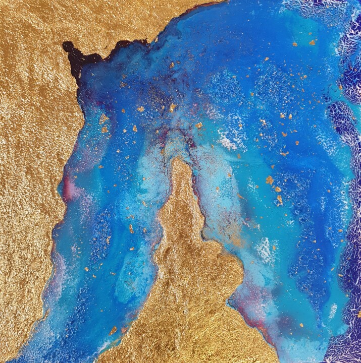 Terres Sacrées Painting, 19.7x19.7 in