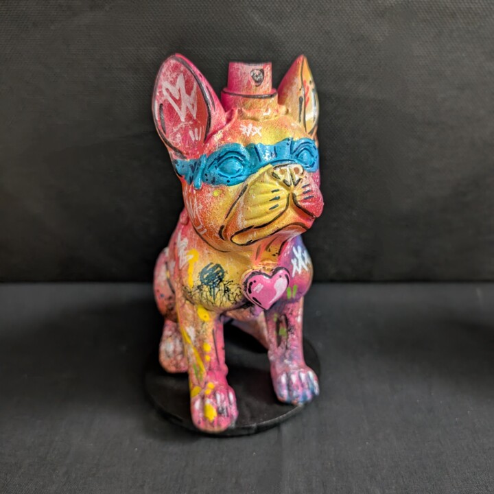 Boule de love, le bouledogue 雕塑, 7.1x5.9 in