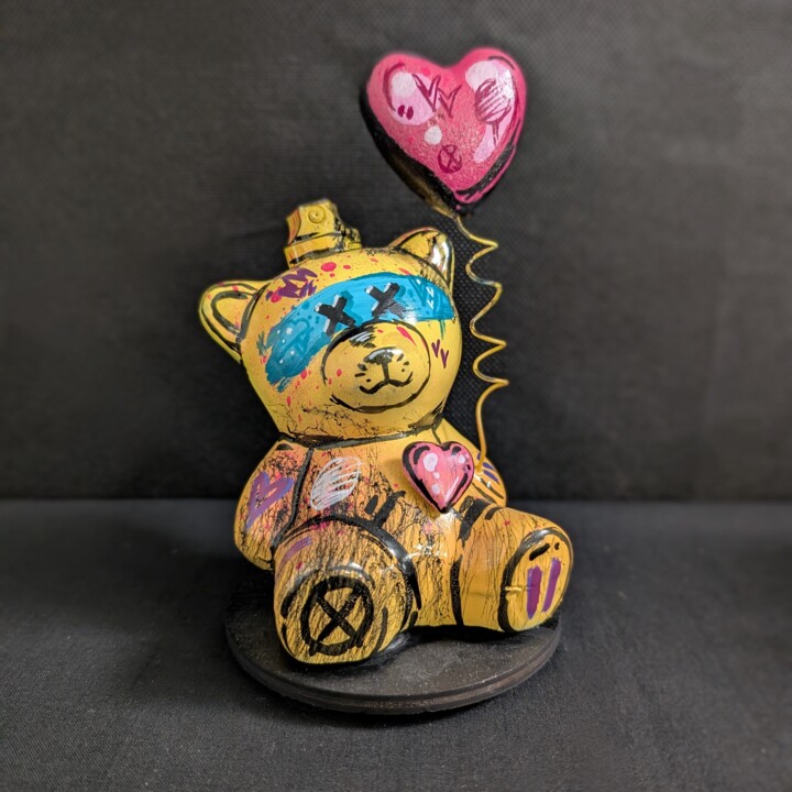 Yellow bear, l'ourson Скульптура, 6,3x3,9 in