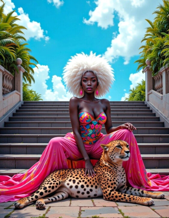 THE QUEEN AND THE CHEETAH 数字艺术