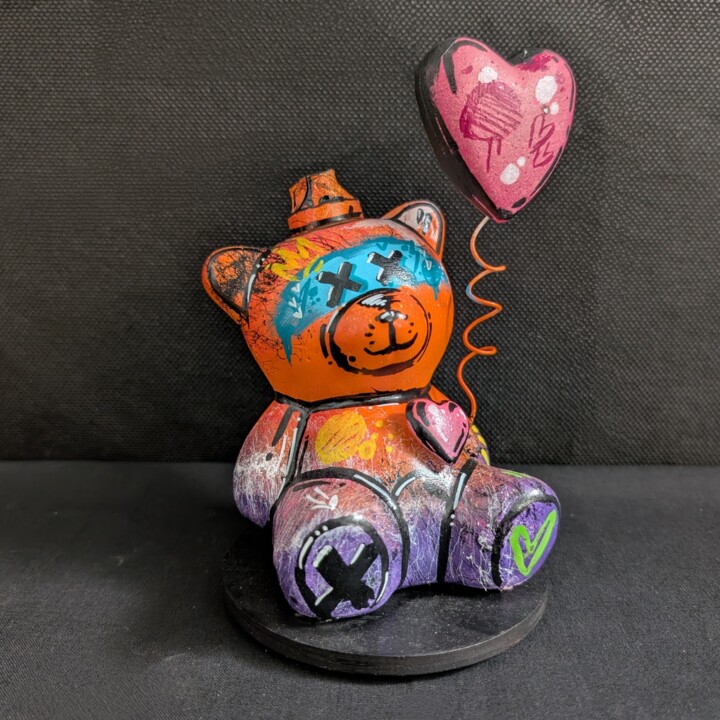 The teddy bear, l'ourson 조형물, 6.3x3.9 in