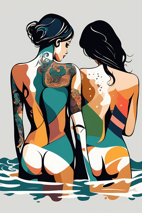 Summer Splash #13 Prenten & gravures, 17,7x11,8 in