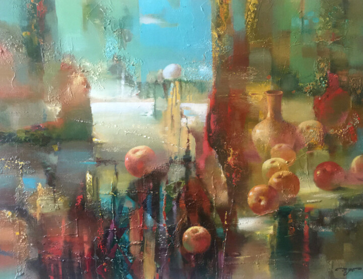 Apples 绘画, 27.6x35.4 in