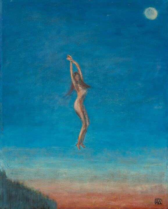 Evening flight 2 Schilderij, 19,7x15,8 in