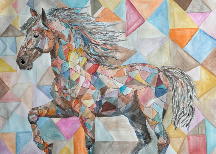 Carnival Drawing, 19.7x27.6 in