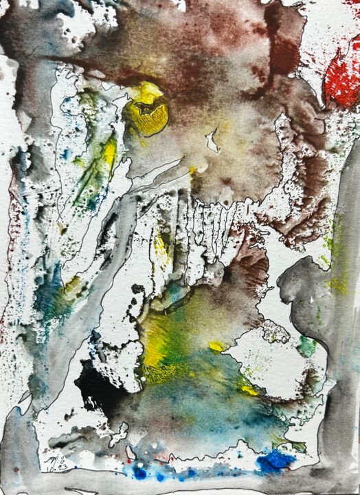 Sentier intérieur 绘画, 7.7x5.7 in