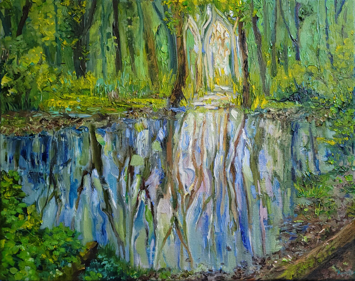 Gate #1 a doorway to wonder Schilderij, 15,8x19,7 in